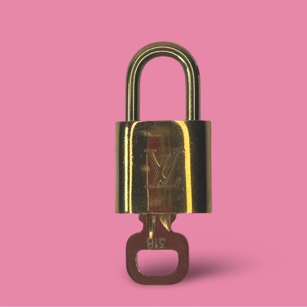 Louis Vuitton Gold Lock and Key #318